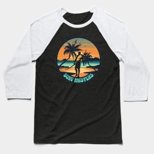 Surf Masters , Hello Summer Vintage Funny Surfer Riding Surf Surfing Lover Gifts Baseball T-Shirt